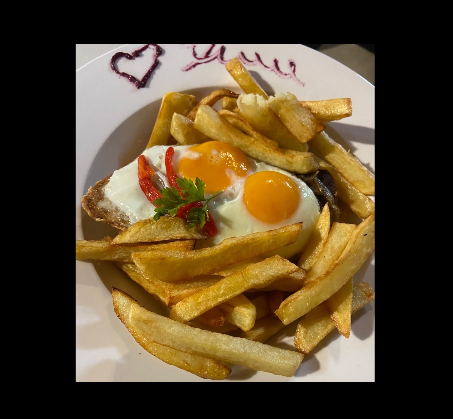 Bife de Chorizo a lo Pobre