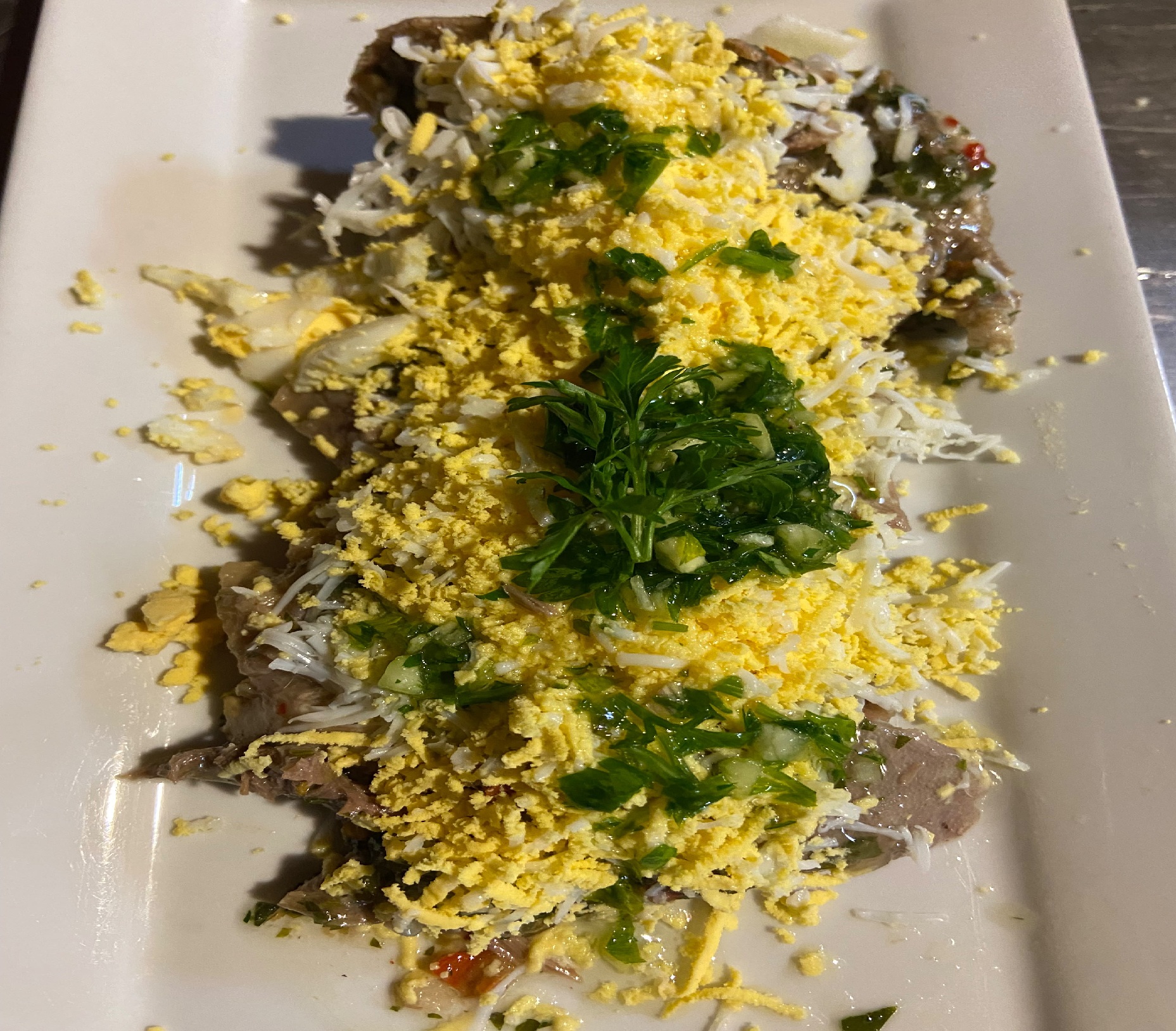 Lengua a la vinagreta